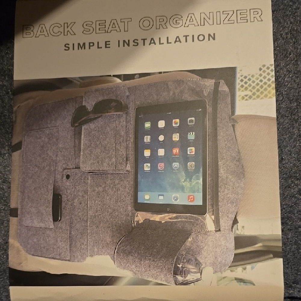 ❤️10/$10 New Gray Back Seat Organizer For Vehicle
